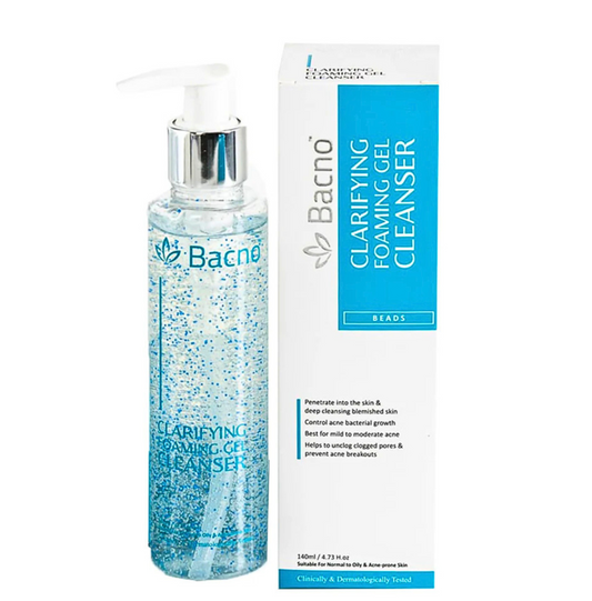 Bacno Clarifying Foaming Gel Cleanser 140ml acne control face wash for oily skin