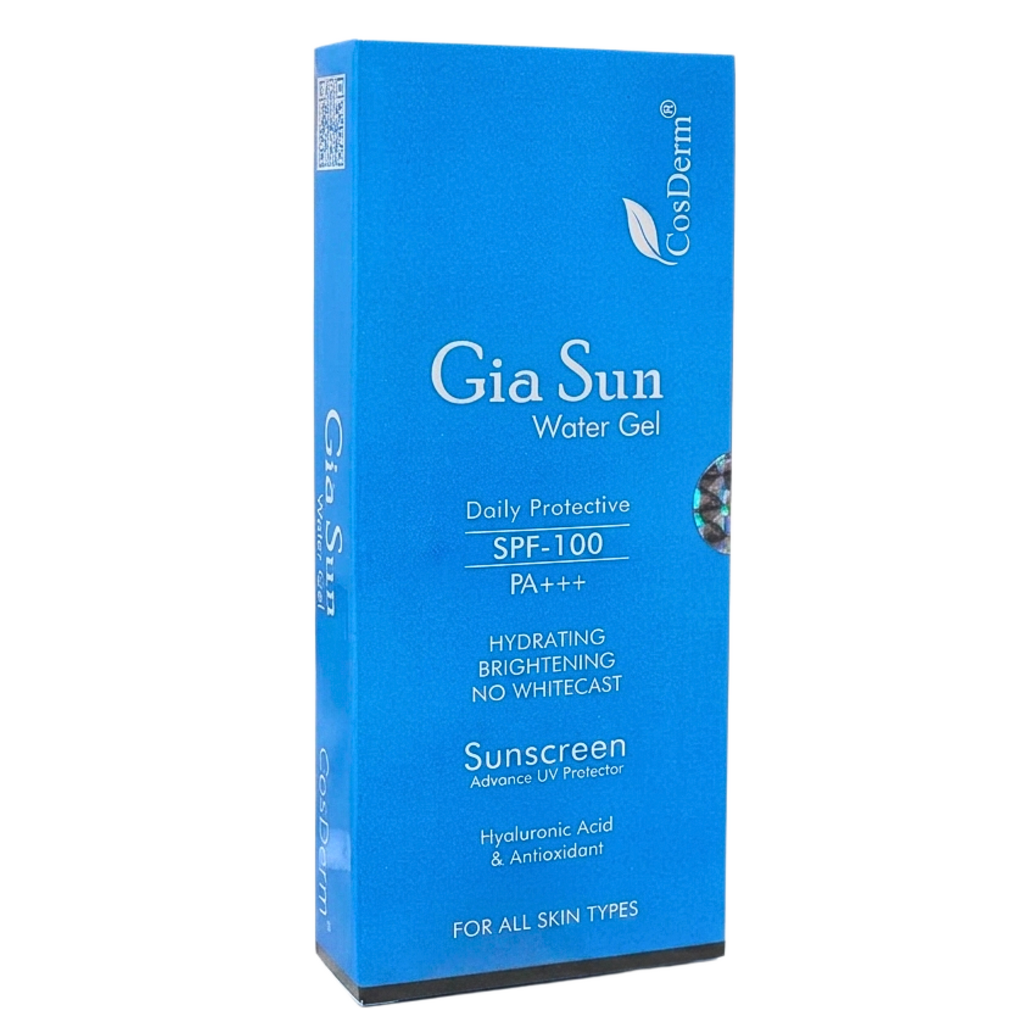 Gia Sun Water Gel SPF-100 PA++ oil-free hydrating sunscreen with high UV protection in Pakistan