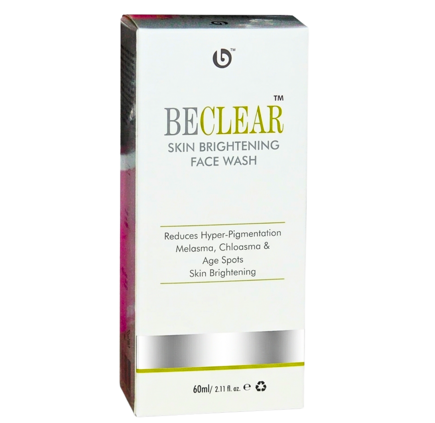 BeClear Skin Brightening Face Wash 60ml for even skin tone and reduced dark spots