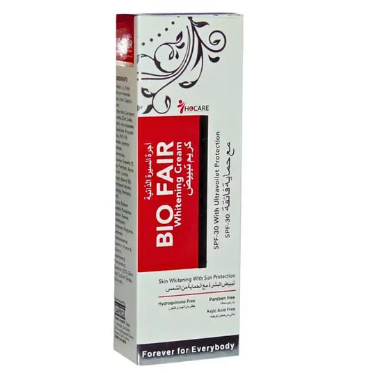 BioFair Whitening Cream 30gm for brightening, even skin tone, and spot correction