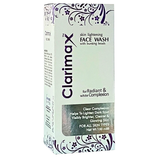 Clarimax Face Wash 100ml – best whitening face wash in Pakistan for deep cleansing and brighter, clearer skin