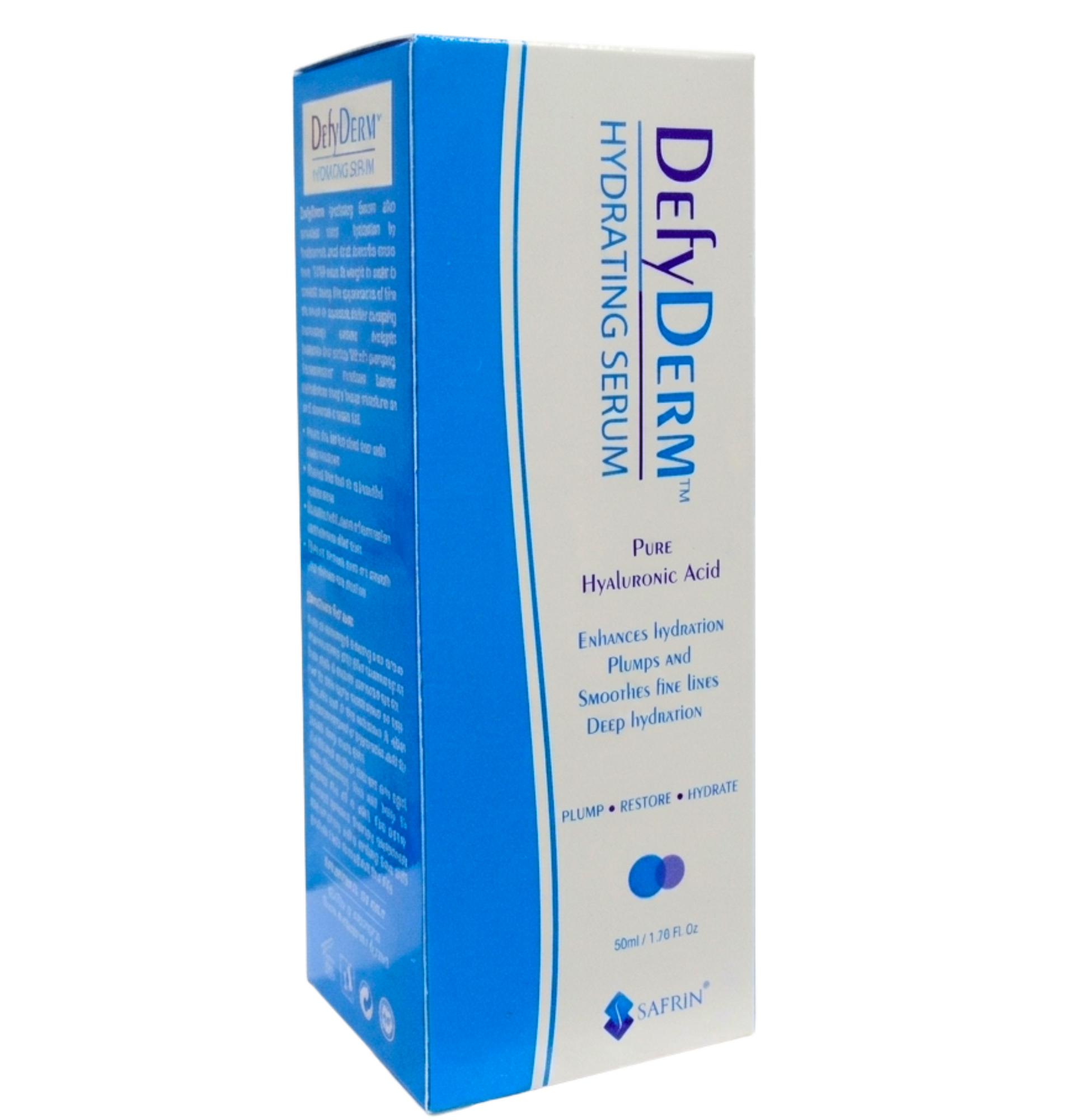 Defyderm Hydrating Serum 50ml for deep skin hydration glowing soft and smooth healthy skin