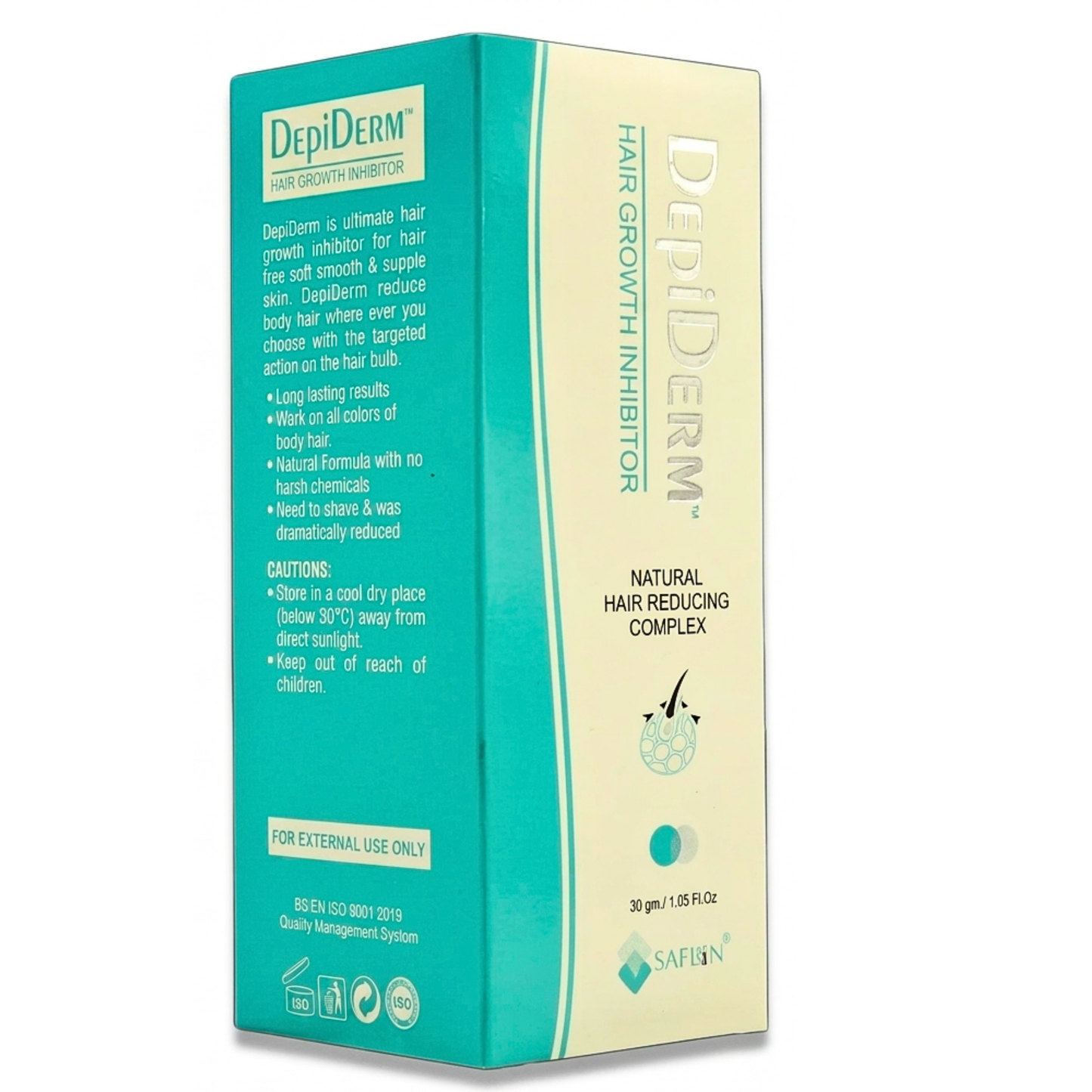 DepiDerm Hair Growth Inhibitor 30gm cream for reducing unwanted hair regrowth and maintaining smooth skin after hair removal