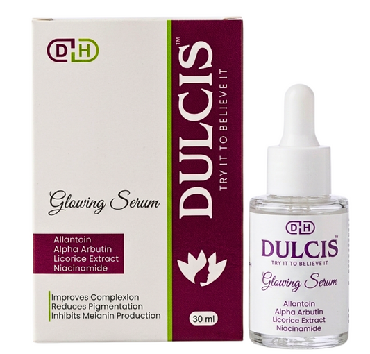 Dulcis Glowing Serum 30ml for clean, luminous, and silky skin in Pakistan
