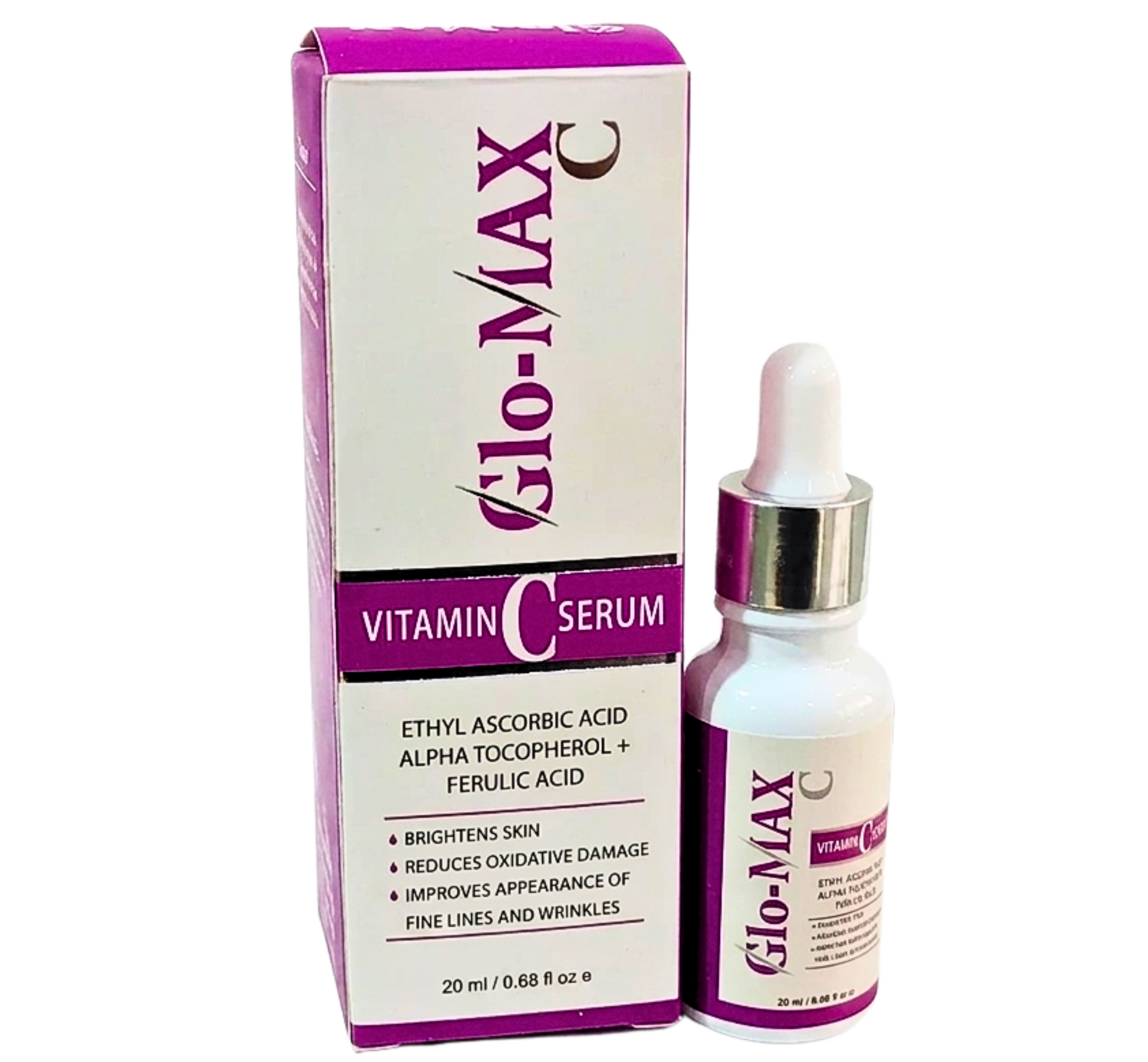 Glomax Vitamin C Serum 20ml for bright and glowing skin in Pakistan
