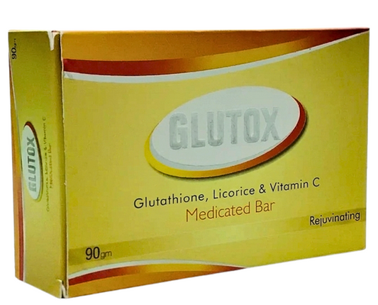 Glutox Bar 90gm skin brightening and whitening soap for clear and glowing skin in Pakistan
