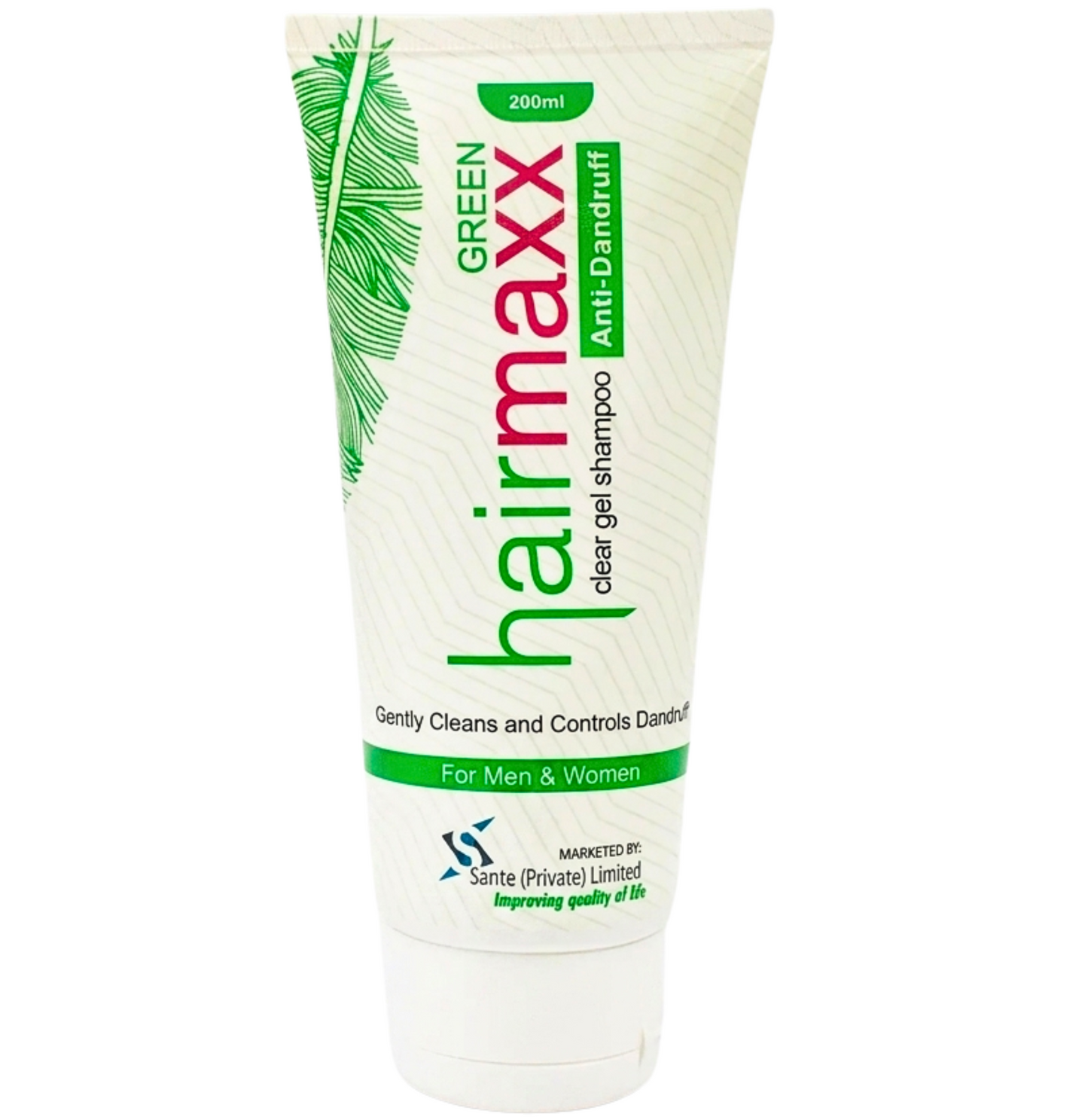 HAIR MAXX GREEN SHAMPOO 200ML for deep scalp cleansing, oil control, and healthy shiny hair care 
