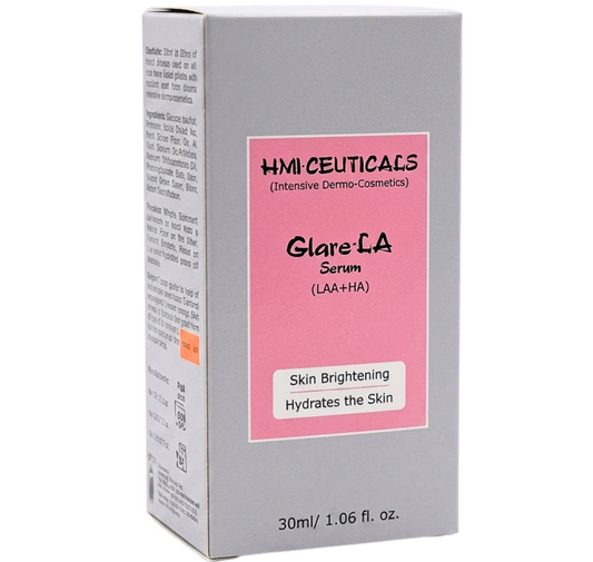 HMI Ceuticals Glare LA Serum 30ml for brightening and glowing skin in Pakistan