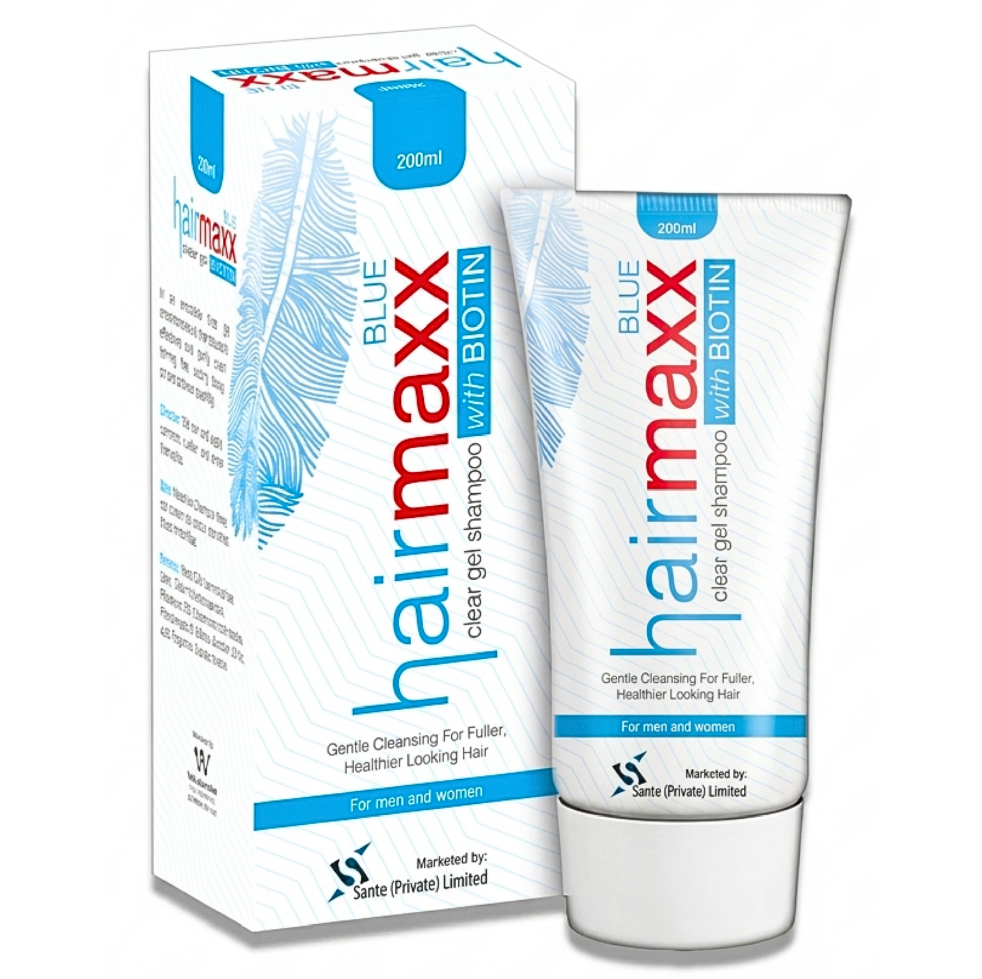 HairMaxx Blue Shampoo 200ml for scalp cleansing and healthy strong hair Pakistan