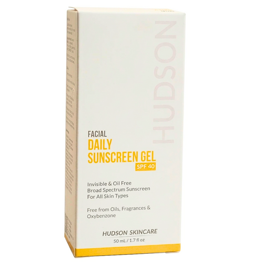 Hudson Facial Daily Sunscreen Gel SPF 40 for daily sun protection