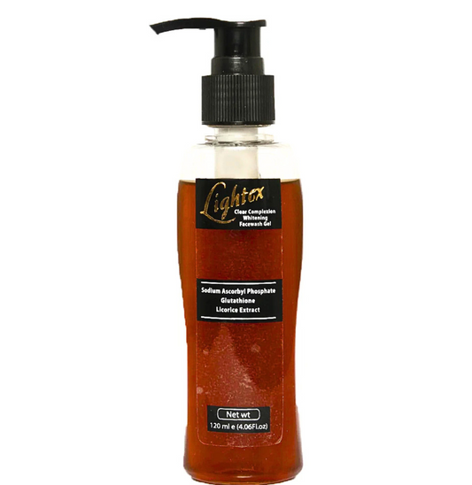 Lightex Face Wash Gel 120ml for even skin tone and reduced dullness