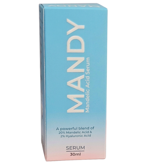Mandy Mandelic Acid Serum 30ml for exfoliation, acne control, and smoother glowing skin