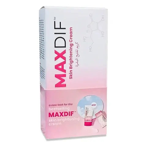 Maxdif Brightening Cream 40gm for glowing skin, even tone, and smooth texture