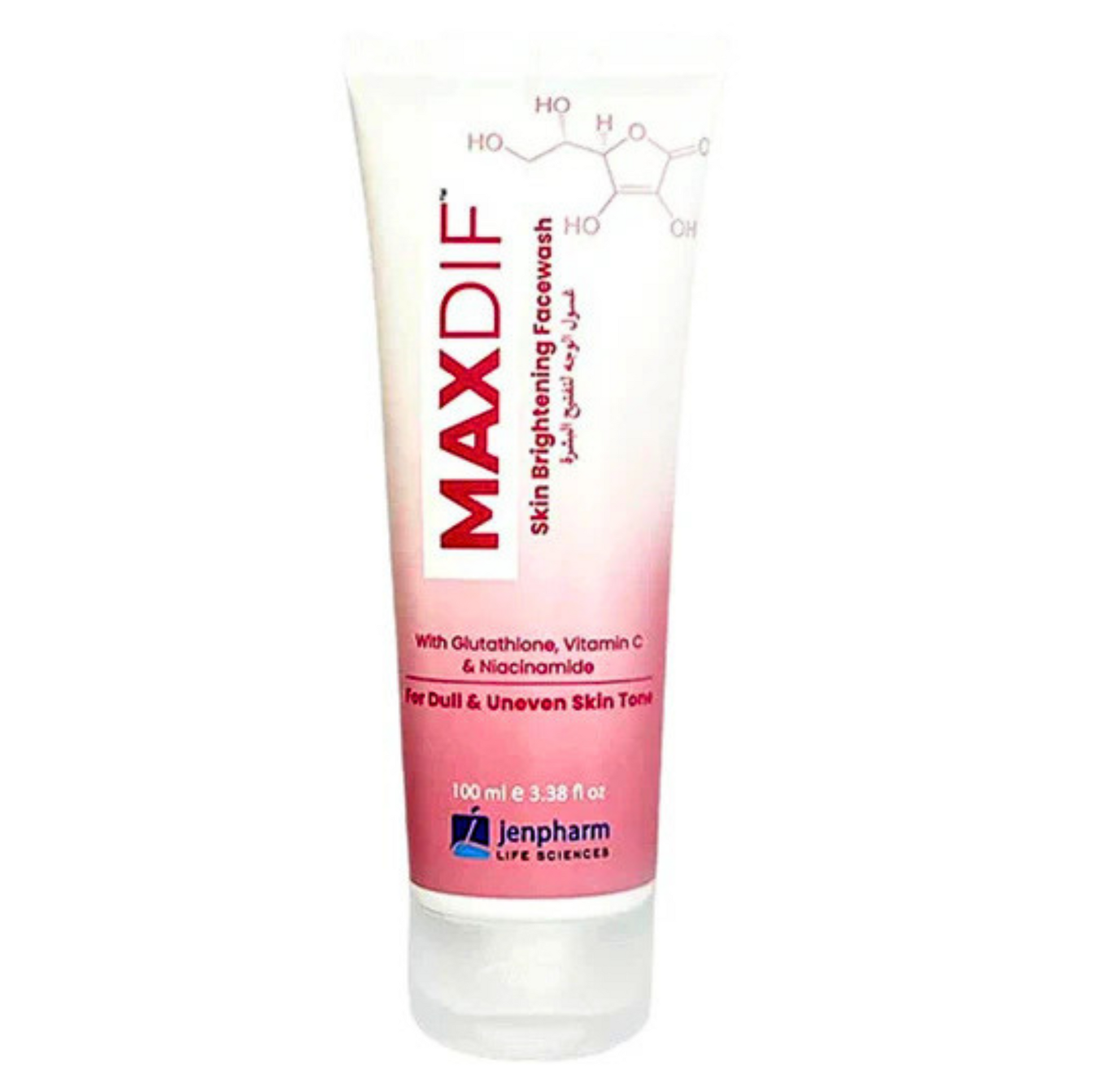 Maxdif Brightening Face Wash Gel for even skin tone and reduced dark spots