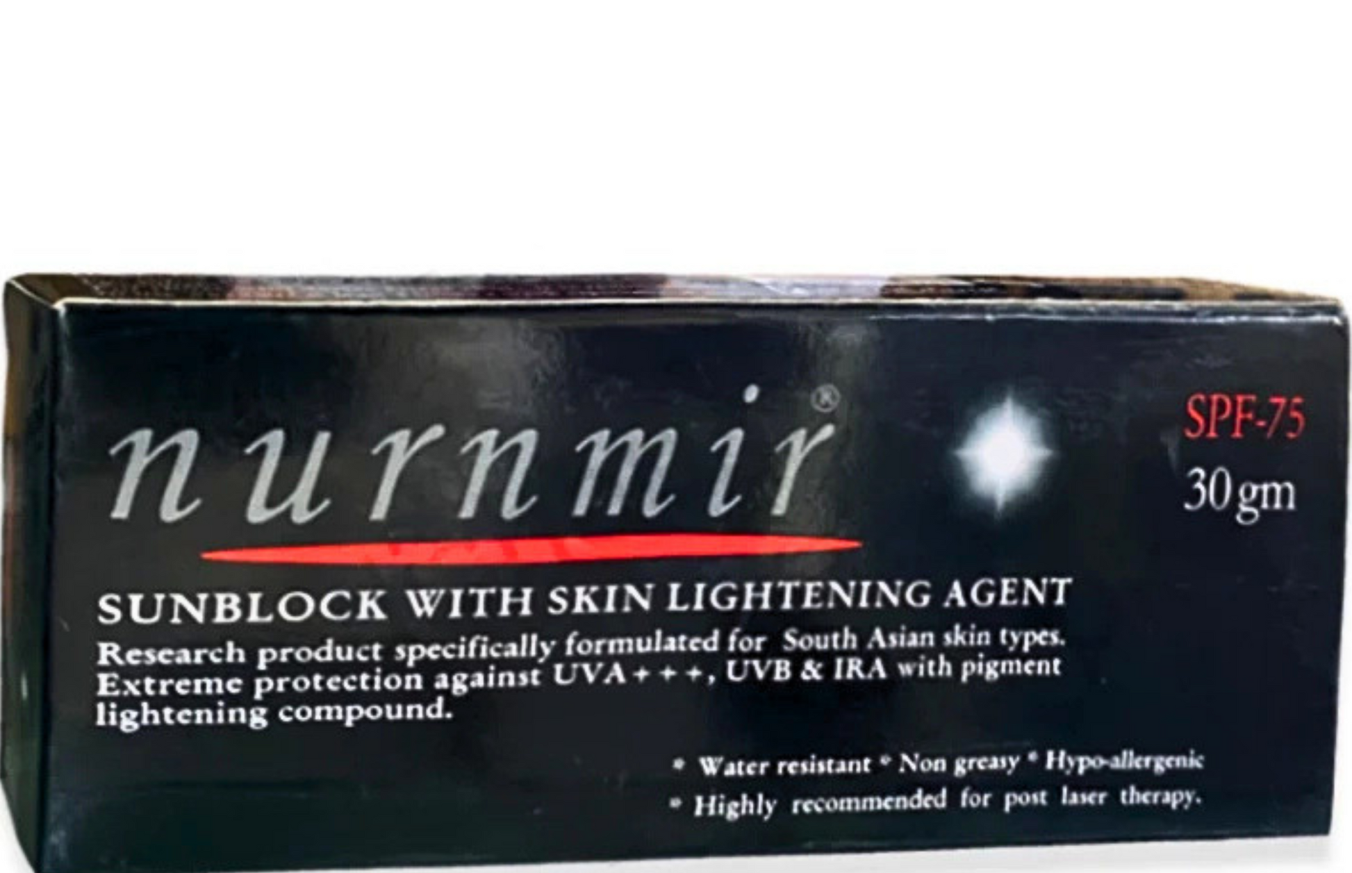 Nurnmir Sunblock SPF-75 high protection sunscreen for daily sun defense