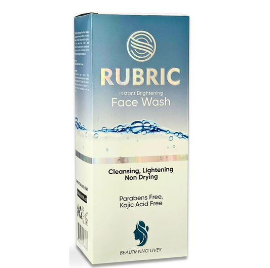 Rubric face wash for dark spots, pigmentation, and daily cleansing