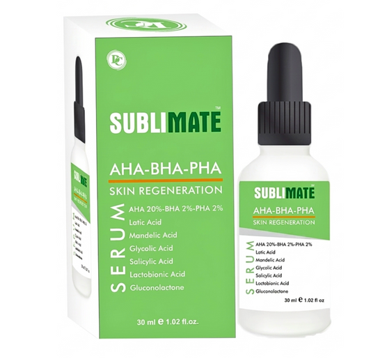Sublimate AHA BHA PHA Serum 30ml for smooth, clear, and fresh skin in Pakistan