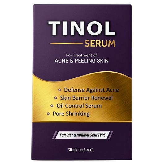 Tinol Serum skincare bottle for hydrated smooth and glowing skin