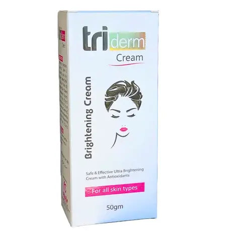 Triderm Brightening Cream 50gm for skin brightening and dark spot reduction