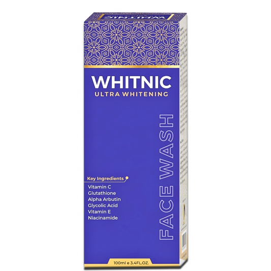 Whitnic Ultra Whitening Face Wash – advanced brightening cleanser for clear, radiant, and glowing skin